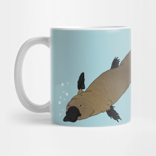 Platypus underwater Mug